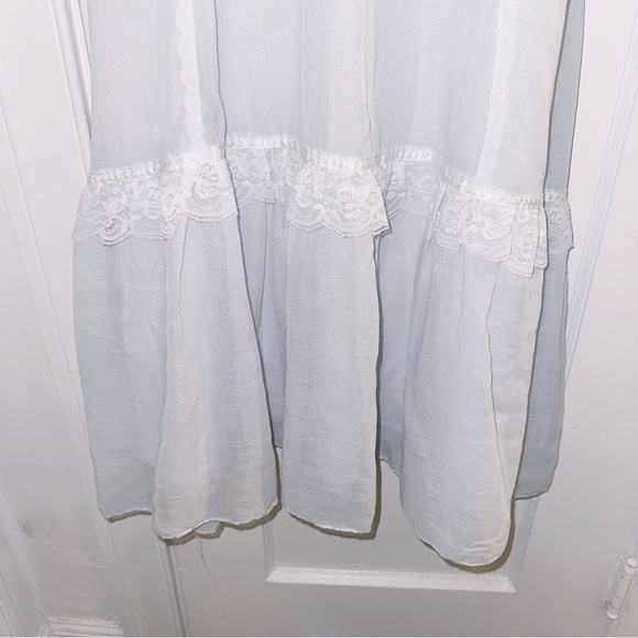 Vintage Gunne Sax Era Lace Long Sleeve Boho Bohemian Maxi Dress Cottagecore - Picture 2 of 11